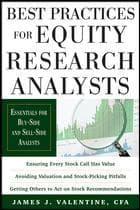 Portada de Best practices for equity research analysts