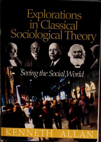 Portada de Explorations in classical sociological theory