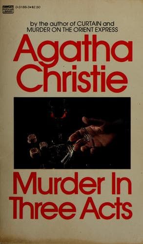 Portada de Murder in three acts