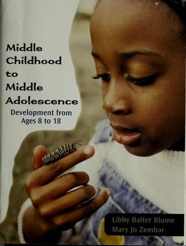 Portada de Middle childhood to middle adolescence