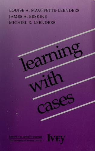 Portada de Learning with Cases