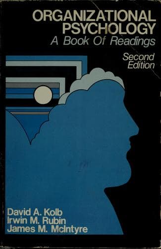 Portada de Organizational psychology