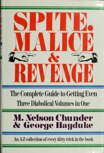 Portada de Spite, malice & revenge