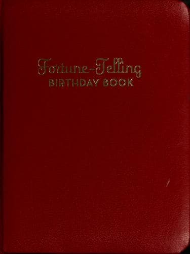 Portada de Fortune-telling birthday book