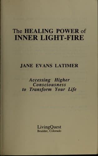 Portada de The healing power of inner light-fire