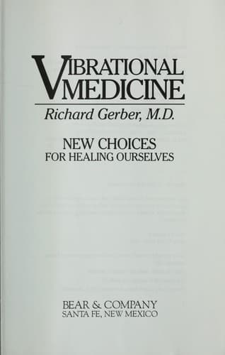Portada de Vibrational medicine