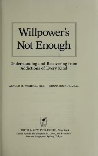 Portada de Willpower's not enough
