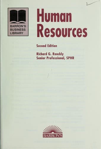 Portada de Human resources