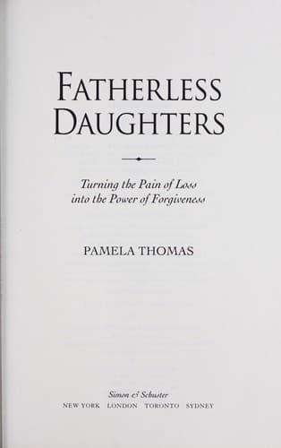 Portada de Fatherless daughters
