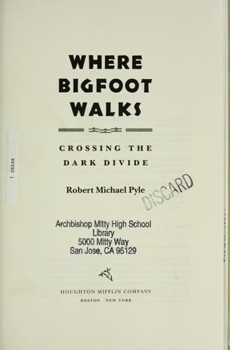 Portada de Where Bigfoot walks