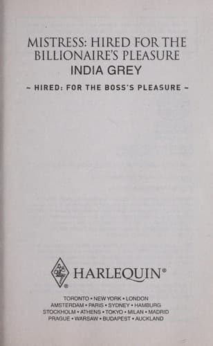Portada de Mistress: Hired for the billionaire's pleasure
