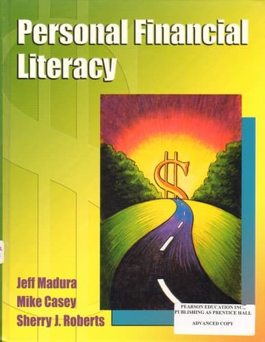 Portada de Personal financial literacy