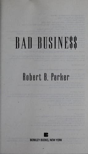 Portada de Bad business