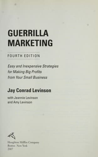 Portada de Guerrilla marketing