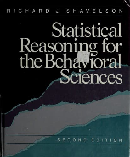 Portada de Statistical reasoning for the behavioral sciences