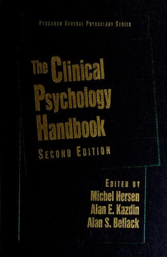 Portada de The Clinical psychology handbook