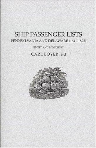 Portada de Ship Passenger Lists