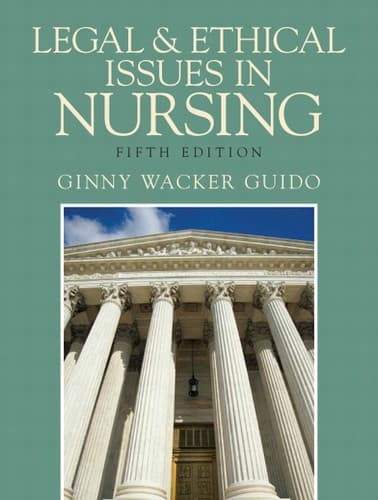 Portada de Legal and ethical issues in nursing