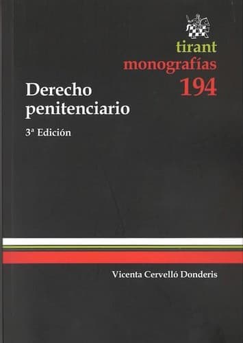 Portada de Derecho Penitenciario (Tirant Monografias)