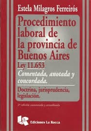 Portada de Procedimiento laboral de la provincia de Buenos Aires