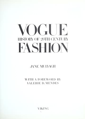 Portada de Vogue history of 20th century fashion