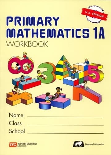 Portada de Primary Mathematics 1A Workbook (Singapore Math)