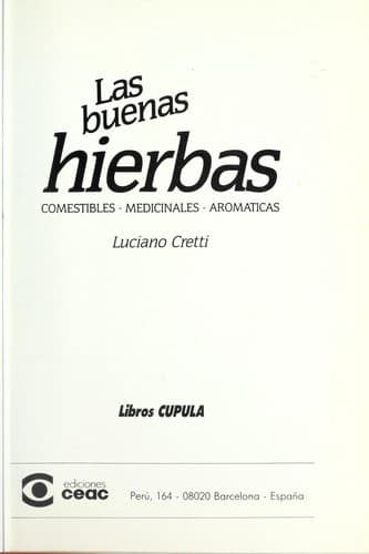 Portada de Buenas Hierbas, Las