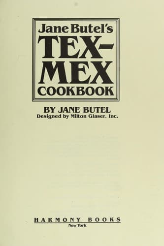 Portada de Jane Butel's Tex-Mex cookbook