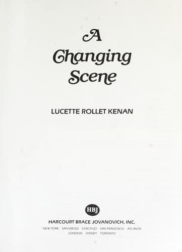 Portada de A changing scene