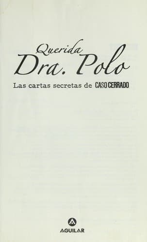 Portada de Querida dra. Polo