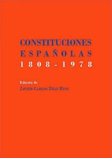 Portada de Constituciones españolas