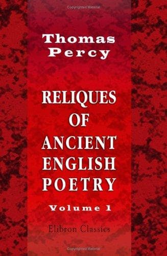 Portada de Reliques of Ancient English Poetry