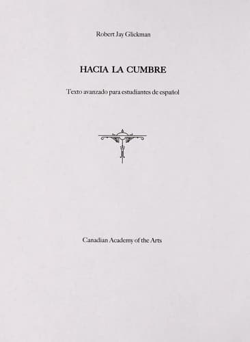 Portada de Hacia la cumbre