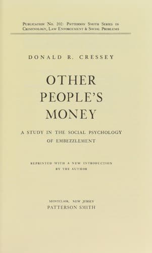 Portada de Other people's money