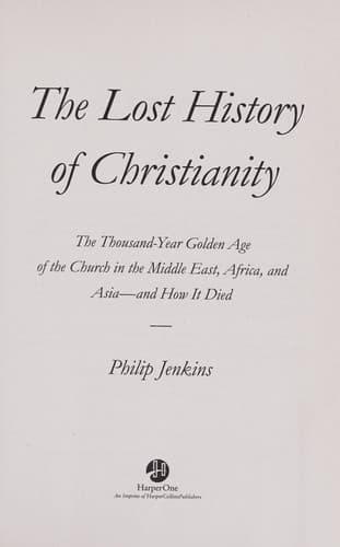 Portada de The lost history of Christianity