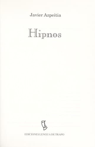 Portada de Hipnos