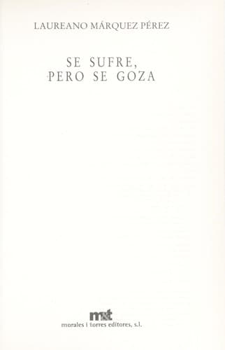 Portada de Se Sufre Pero Se Goza
