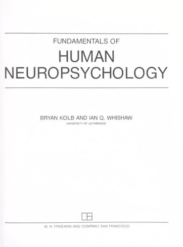 Portada de Fundamentals of human neuropsychology