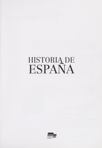 Portada de Historia de España