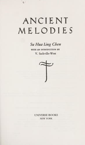 Portada de Ancient melodies