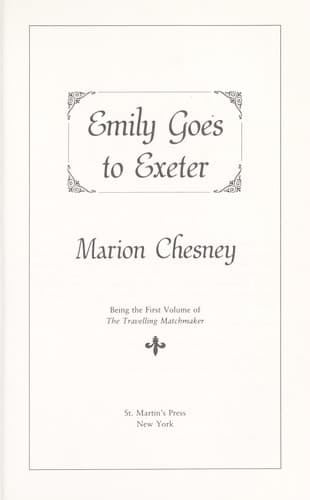 Portada de Emily Goes to Exeter
