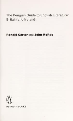 Portada de Penguin guide to English literature