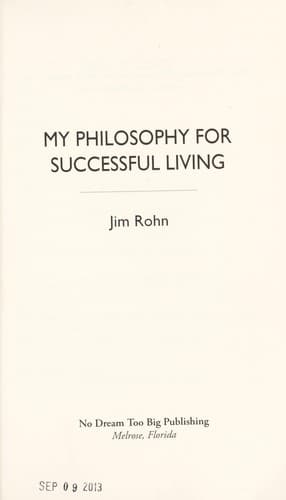 Portada de My philosophy for successful living