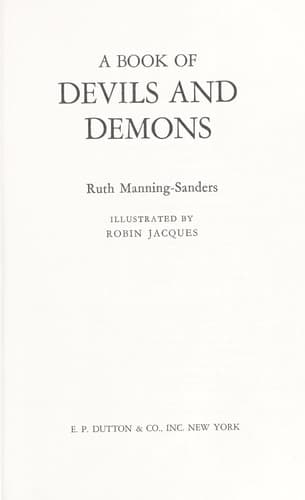Portada de A book of devils and demons.