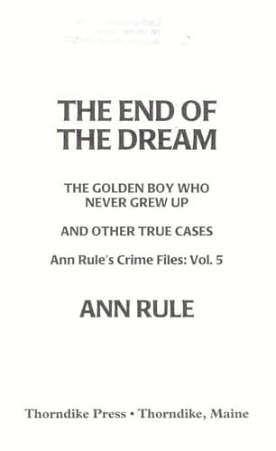 Portada de The end of the dream