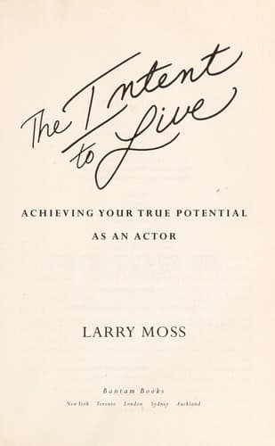 Portada de The intent to live
