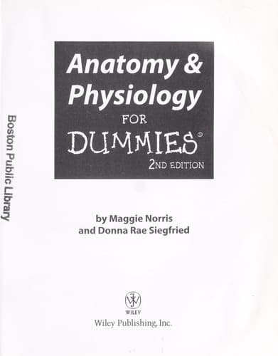 Portada de Anatomy & physiology for dummies