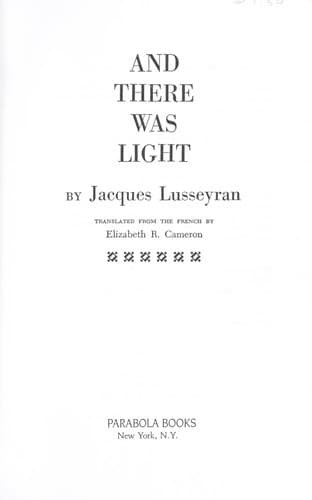 Portada de And there was light