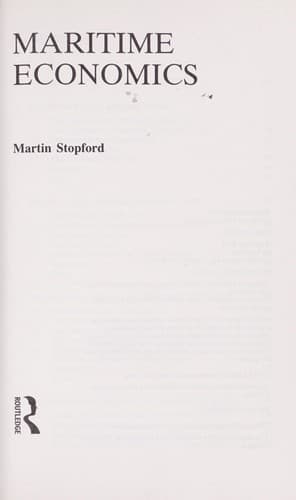 Portada de Maritime economics