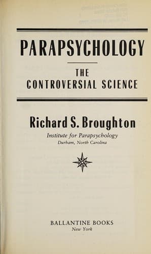 Portada de Parapsychology